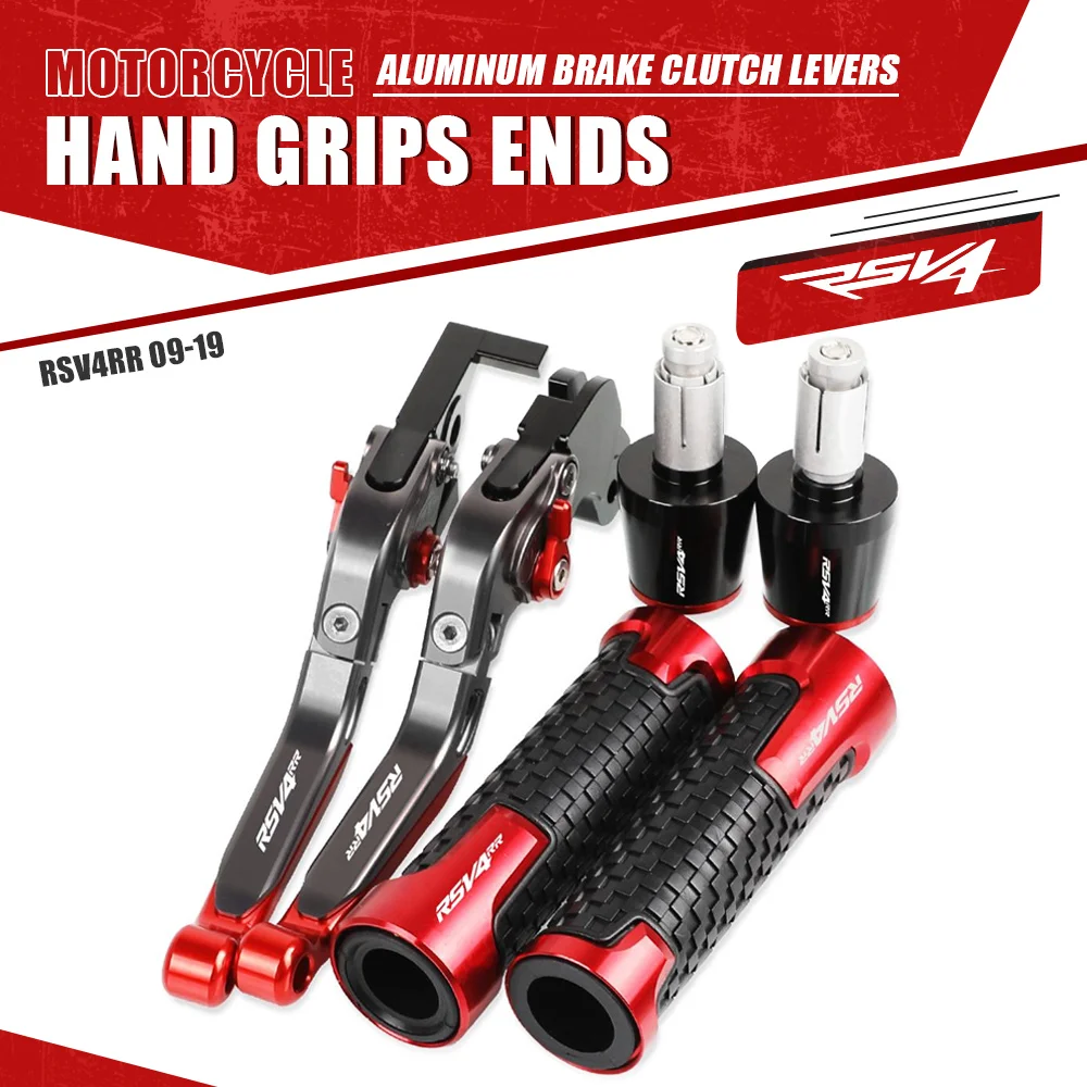 

RSV4 RR Motorcycle Aluminum Brake Clutch Levers Handlebar Hand Grips ends For APRILIA RSV4RR 2009 2010 2011 2012 2013 2014-2019