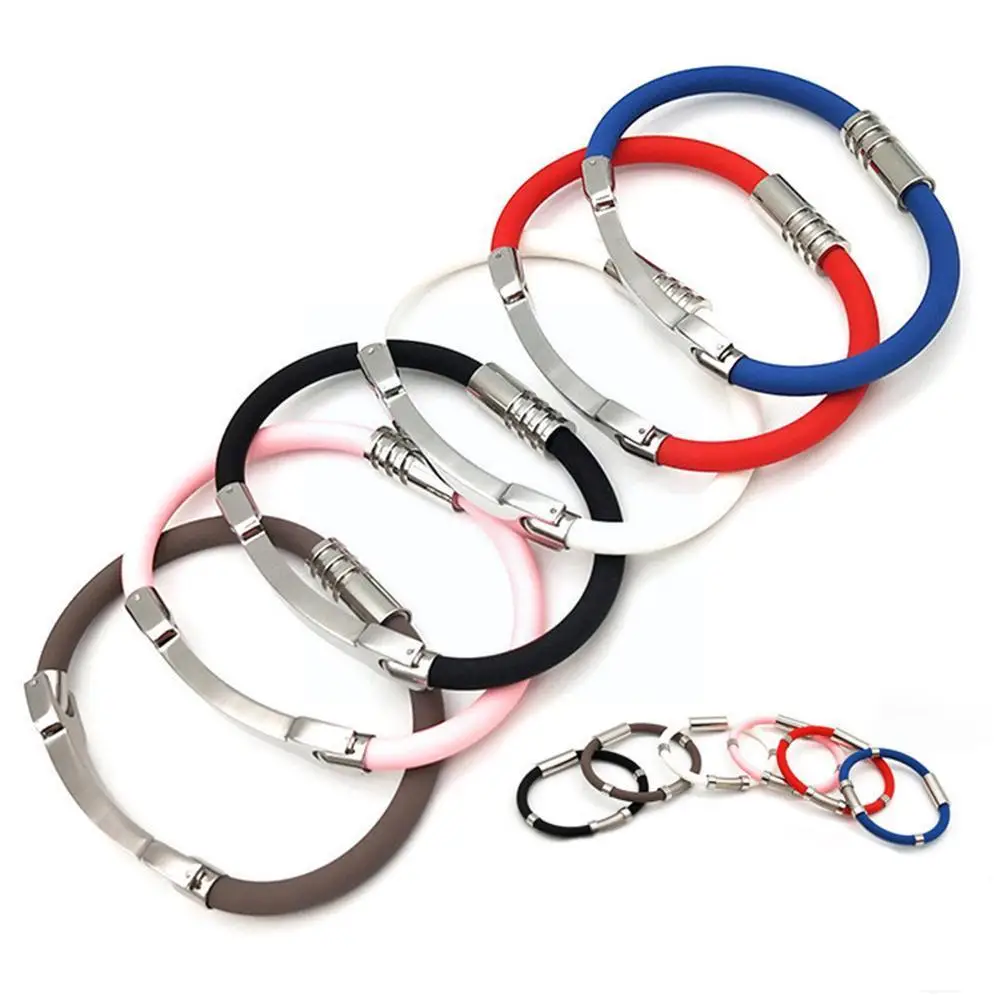 

Winter Anti-static Silicone Bracelet Remove Body Static Men Couple Negative Sports Women Balance Bracelet Energy Ion Wristb M7m3