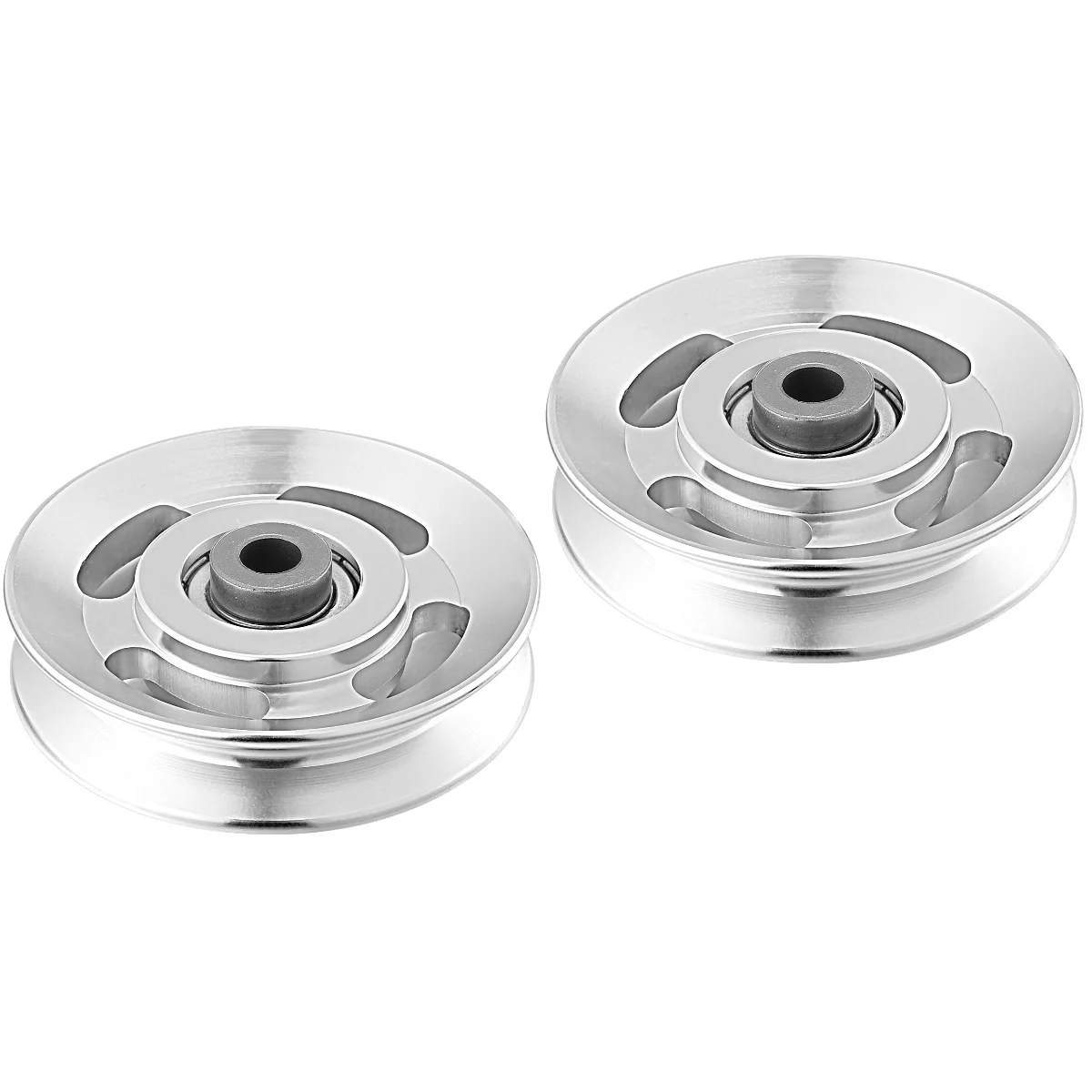 

2 PCS Aluminum Alloy Pulley Cable Replacement Wheel Gym Machine Fitness Accessories Equipment Universal Bearing Accessory