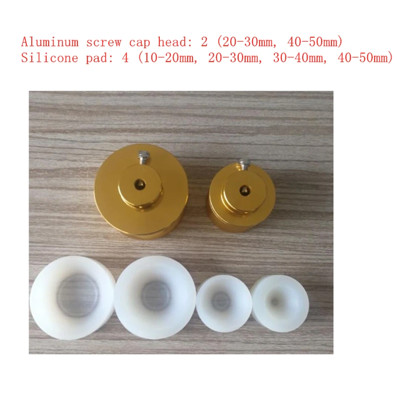 

Gold Plated Aluminum capping head silicone pad Capping Machine Capping machine accessories