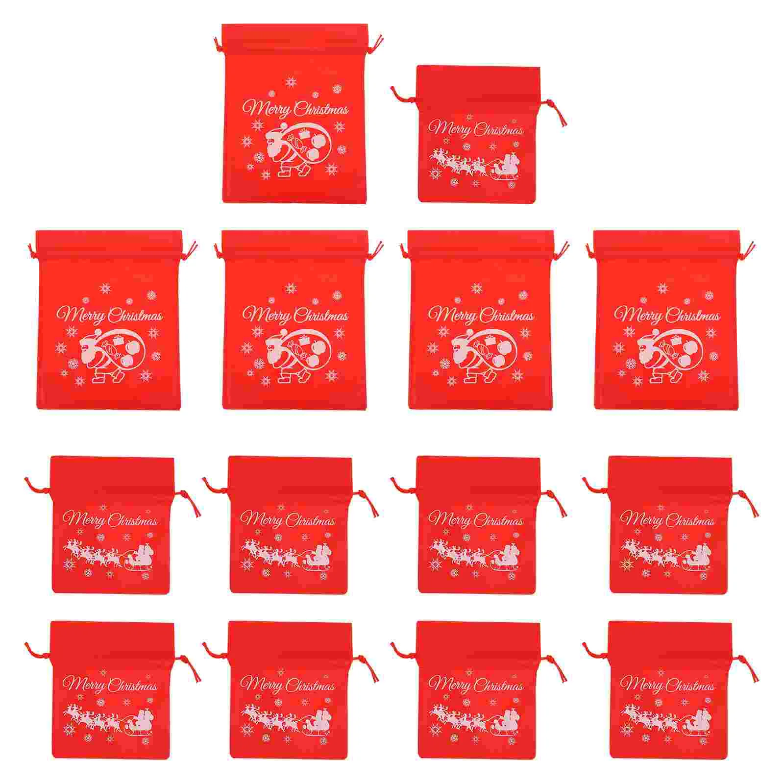 

Christmas Bagsgift Candy Treat Drawstring Holiday Fabricstoragepouch Present Wrapping Favor Party Sacks Presents Small Cloth