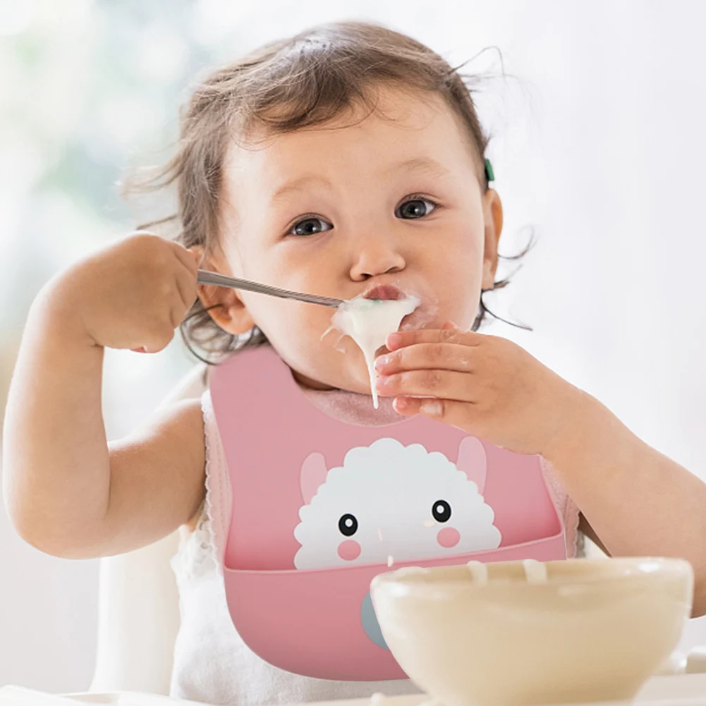 

Fashionable silicon Baby Bib Waterproof Infant Bibs Newborn Feeding Cloth Toddle Boys Girls Adjustable Different Styles of Bibs