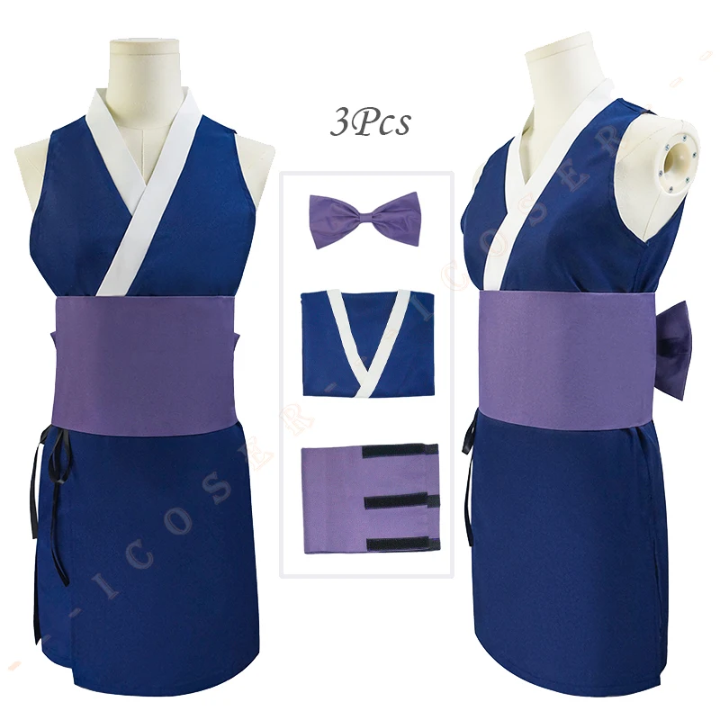 Макио Сума Хинатсуру Тэнгэн Косплей Костюм Красная Синяя Фиолетовая Юбка Аниме Demon Slayer Kimetsu No Yaiba Сезон 2 Японское Кимоно.