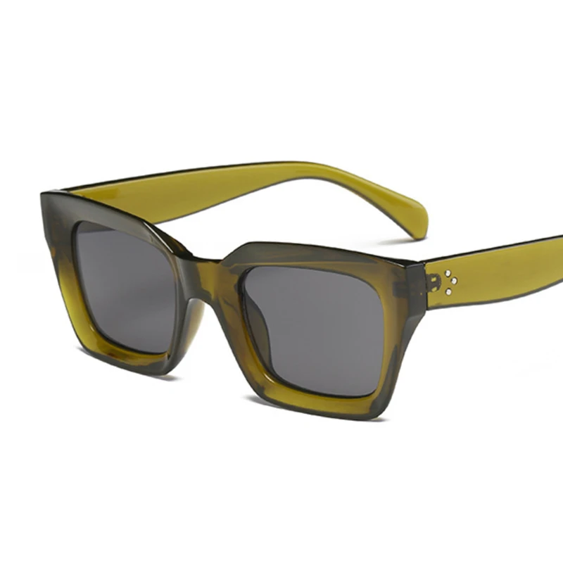 

New in Luxury Brand Designer Sunglasses For Women Square Shades Fashion Retro Black Sun Glasses Female Oculos De Sol Feminino y2