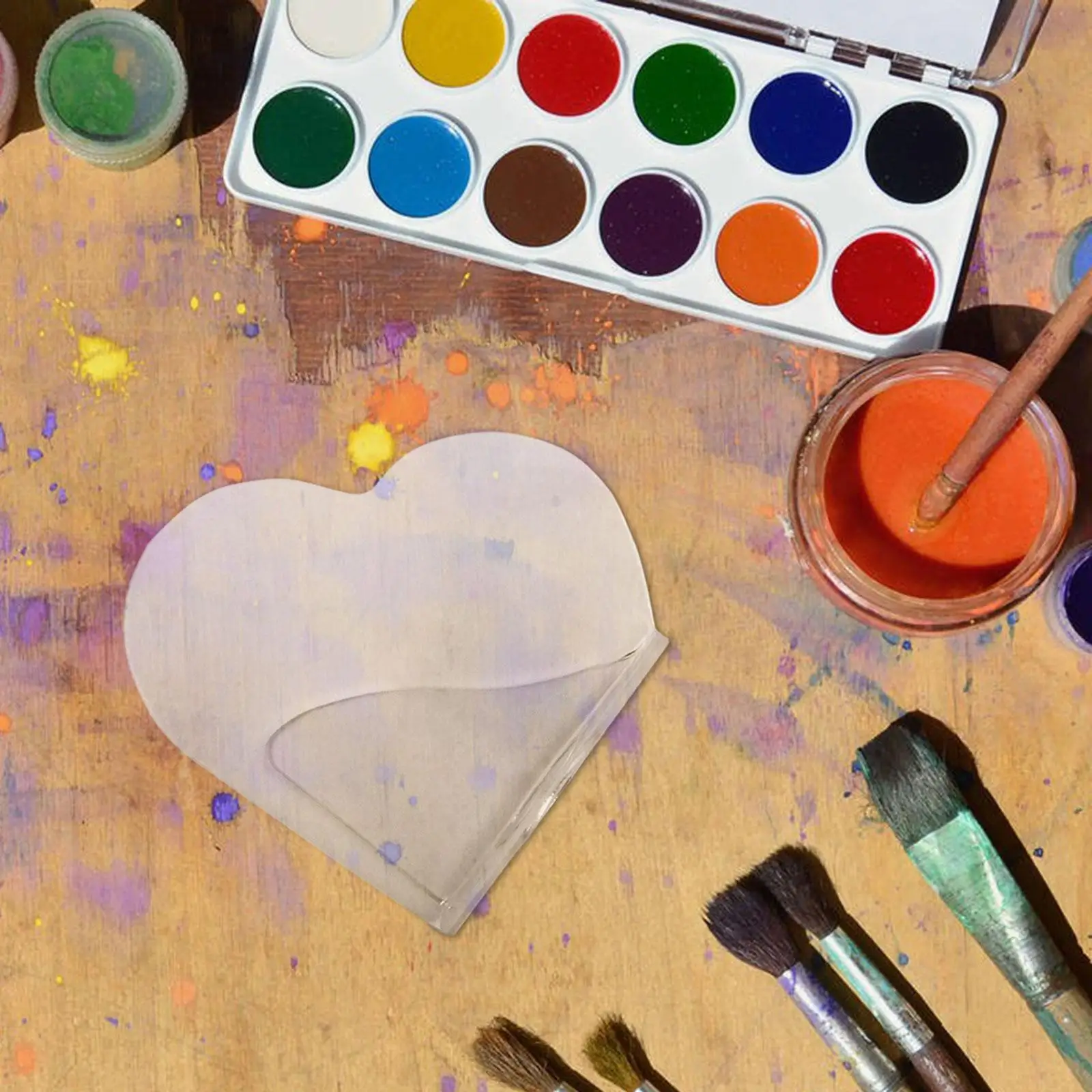 Ручная косметическая палитра многофункциональная Женская Палитра прозрачная