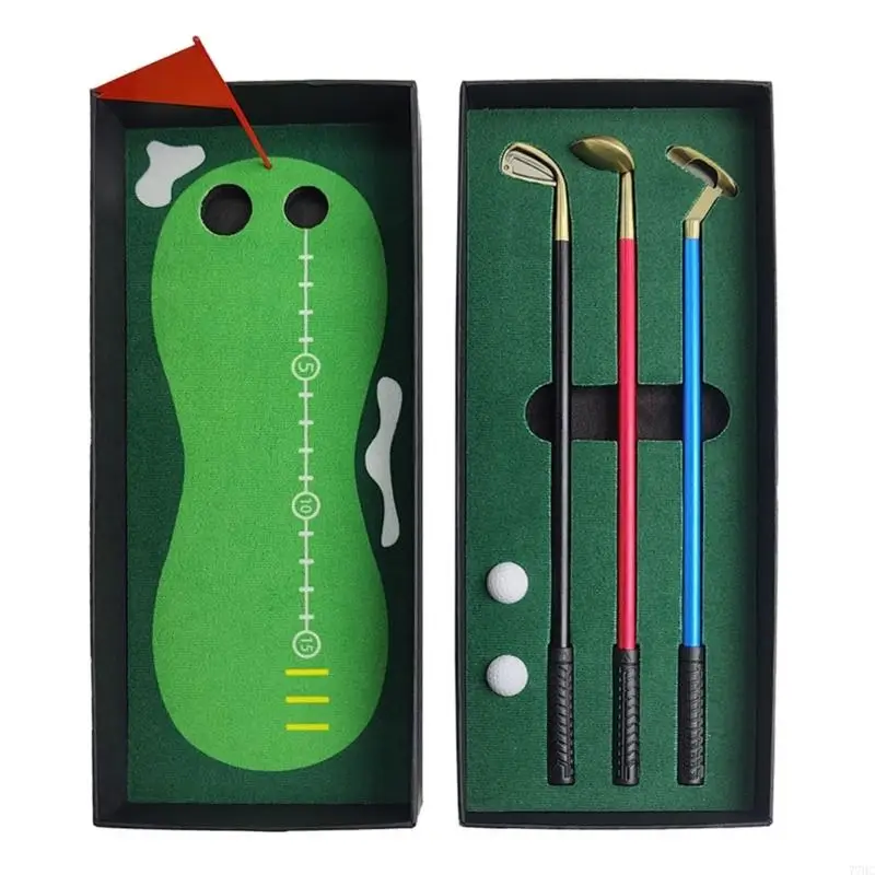 77HC Mini Golf Desktop Game Ball Club Pen Set Desk Sport Sports Funny Fired подарок