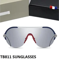 men sunglasses pilot blinkers goggles handmade full frame aviator women sun glasses fashion vogue tbs811 thom brand eyewear lens