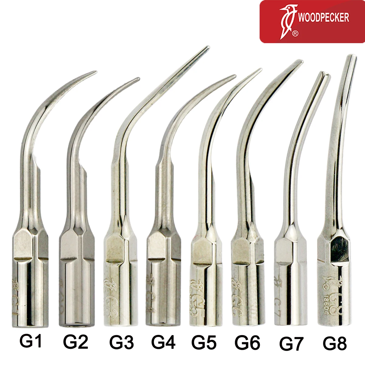 

Woodpecker Dental Original Ultrasonic Scaler Tips Scaling G1 G2 G3 G4 G5 G6 G7 G8 Fit EMS