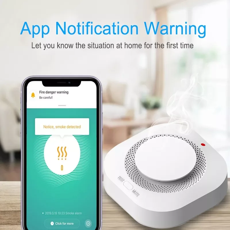 

Датчик дыма NEW2023 с поддержкой Wi-Fi для системы умного дома