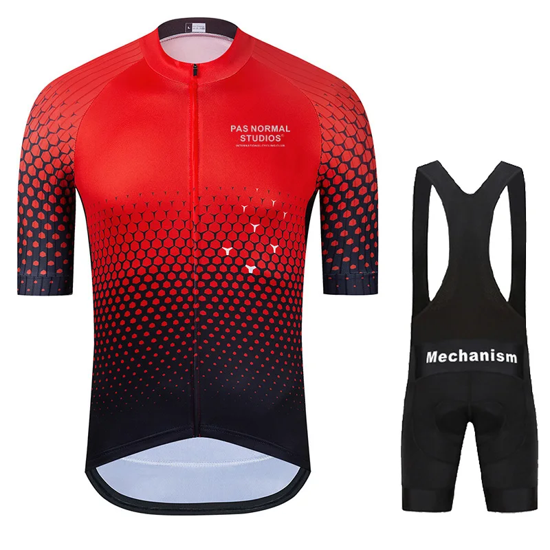 Новинка 2024 мужской летний комплект из Джерси с коротким рукавом для езды на