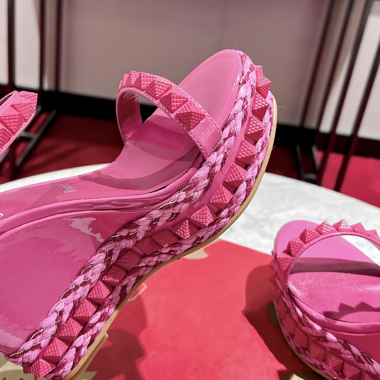 Top Quality Red Sole Womens High Heels 12cm Shoes Luxury Fashion Ladies Braided Sandals Classic Retro Designer High Heel HJ2039