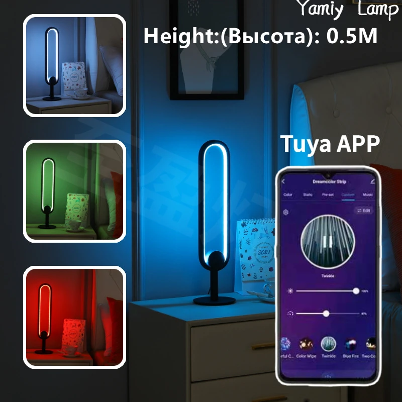 

Floor Lamps Standing Night Light Modern Smart APP Remote Control Full colour Table Lights Lamp Living Room Decoration Home