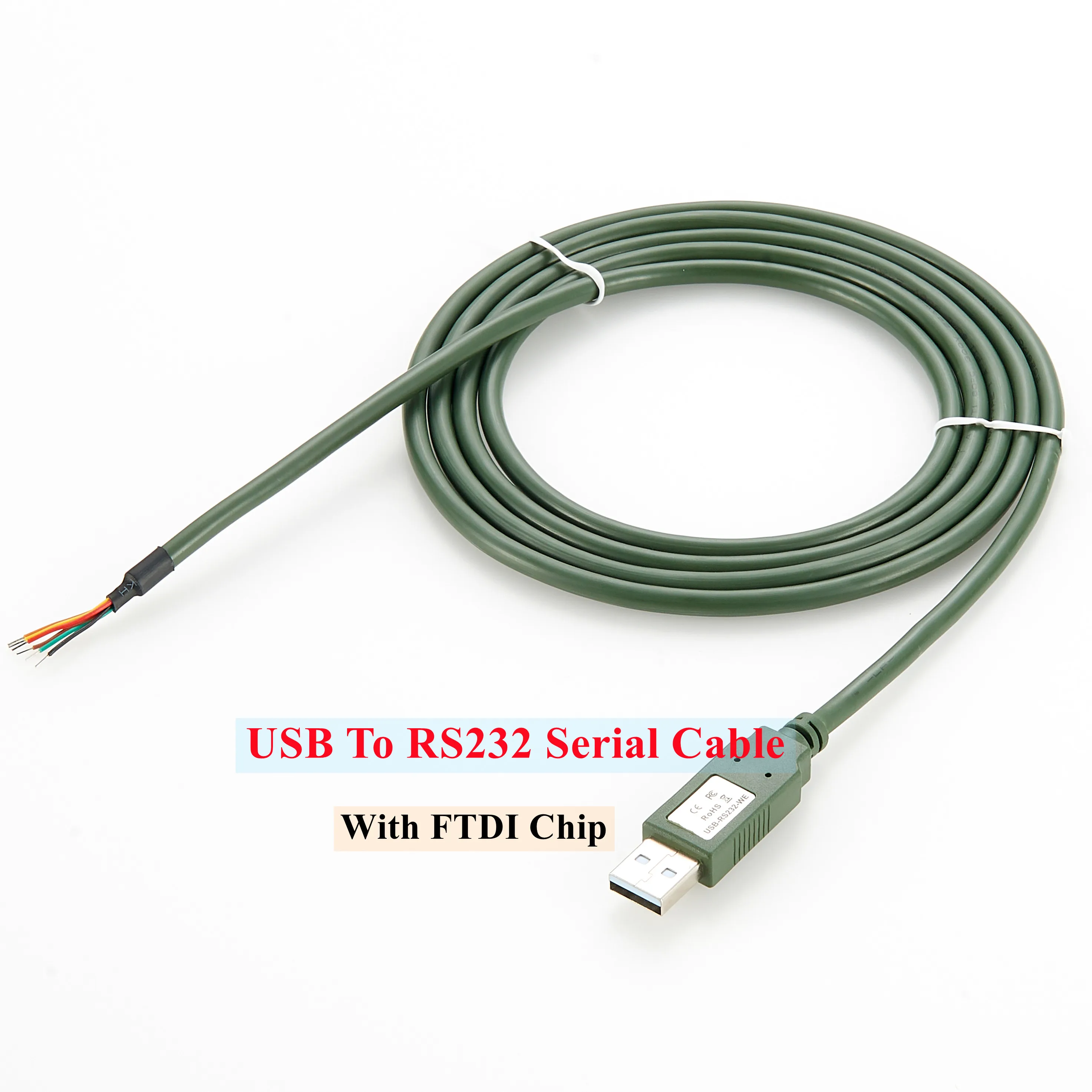 Кабель с USB на конец кабеля RS232 чипом ftdi совместимый