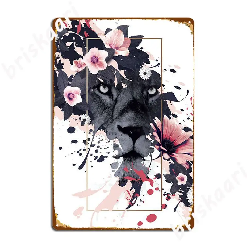 

Металлический знак льва Настенная роспись на заказ кухонные тарелки жестяной знак плакат