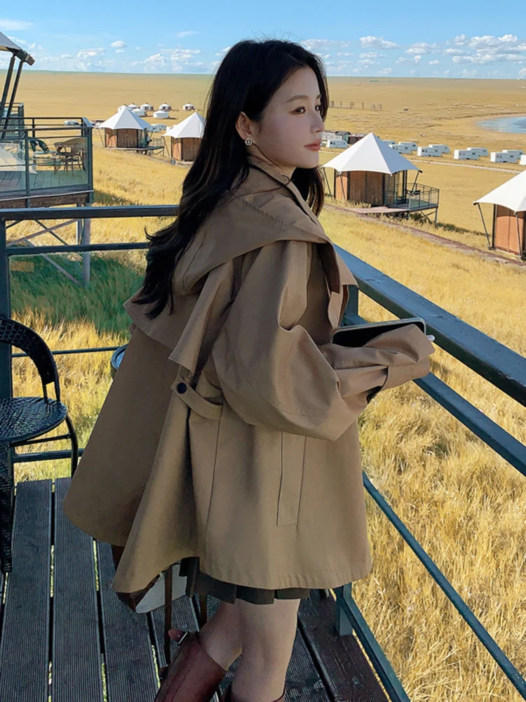 Популярный плащ Advanced Design Sense на раннюю осень верхняя одежда женский короткий топ