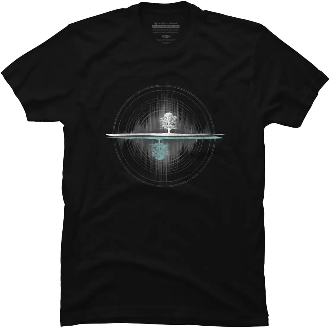 творенная мужская футболка Design By Humans Yin Yang Tree of Life Soundwave от Maryedenoa -