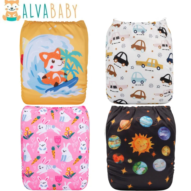 Одноразовые подгузники ALVABABY: из экологической ткани унисекс с