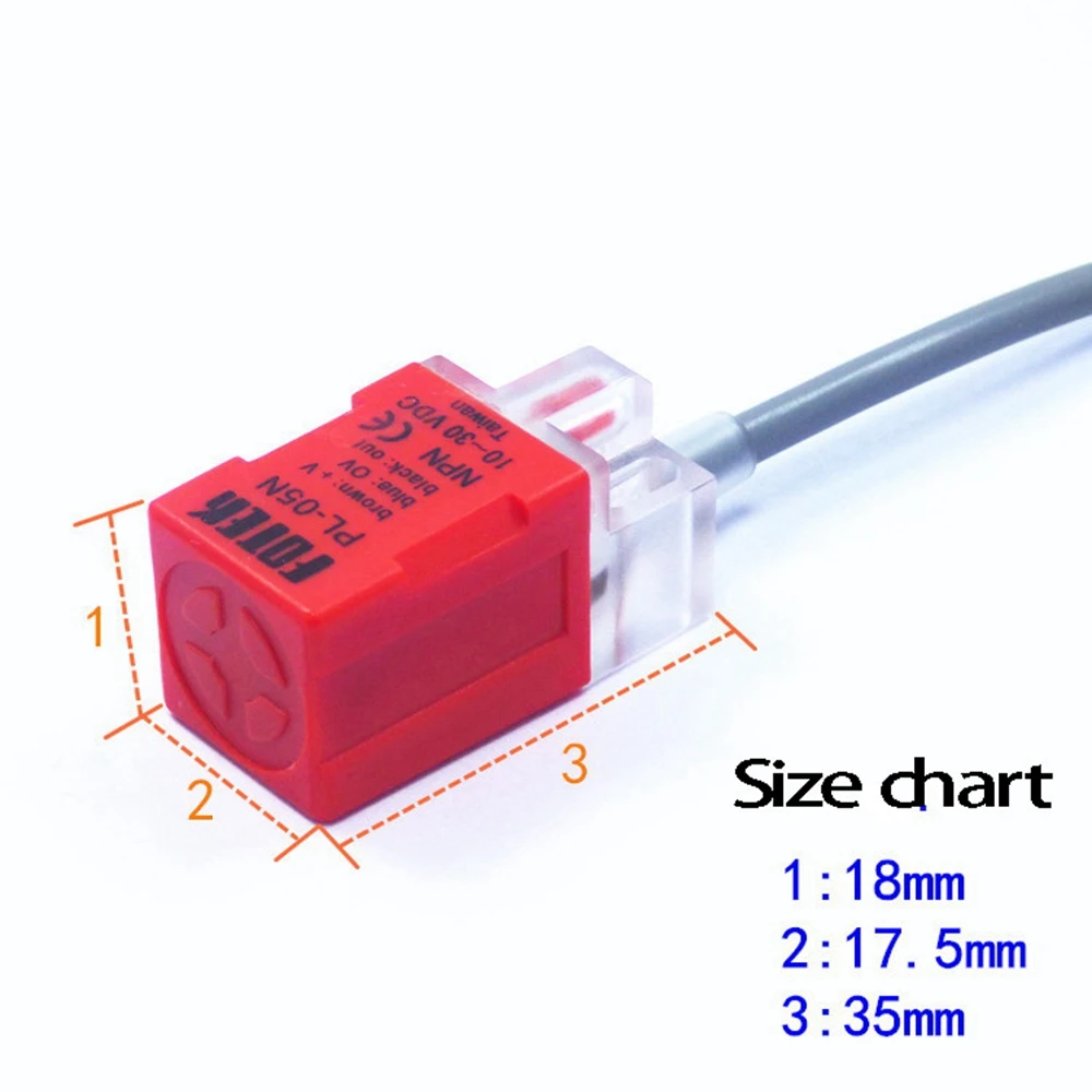 PL-05N/P DC 10-30V NPN NO 5mm квадратный индуктивный датчик приближения 3 провода P с винтами
