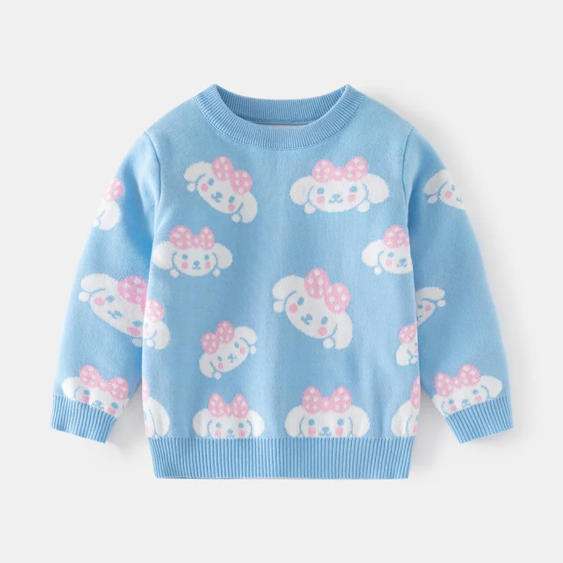 

2023 Kawaii Sanrio Детский свитер Hellokittys Cinnamoroll мультфильм аниме вязаный Свободный Топ майка Осень Зима игрушка девочка подарки