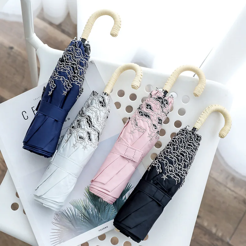 

180 г крючок ульсветильник зонт от солнца солнечный и дождливый двойного использования женский виниловый солнцезащитный Зонт с защитой от У...