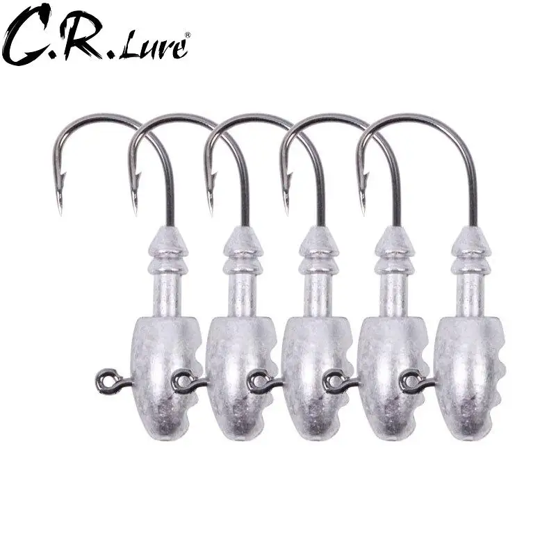 

5pcs Head Hooks 3.5g 5g 7g 10g 15g 20g 30g Ship type fishing hook soft worm jig Lure Hook Jig Head Fishing Tackle Hooks