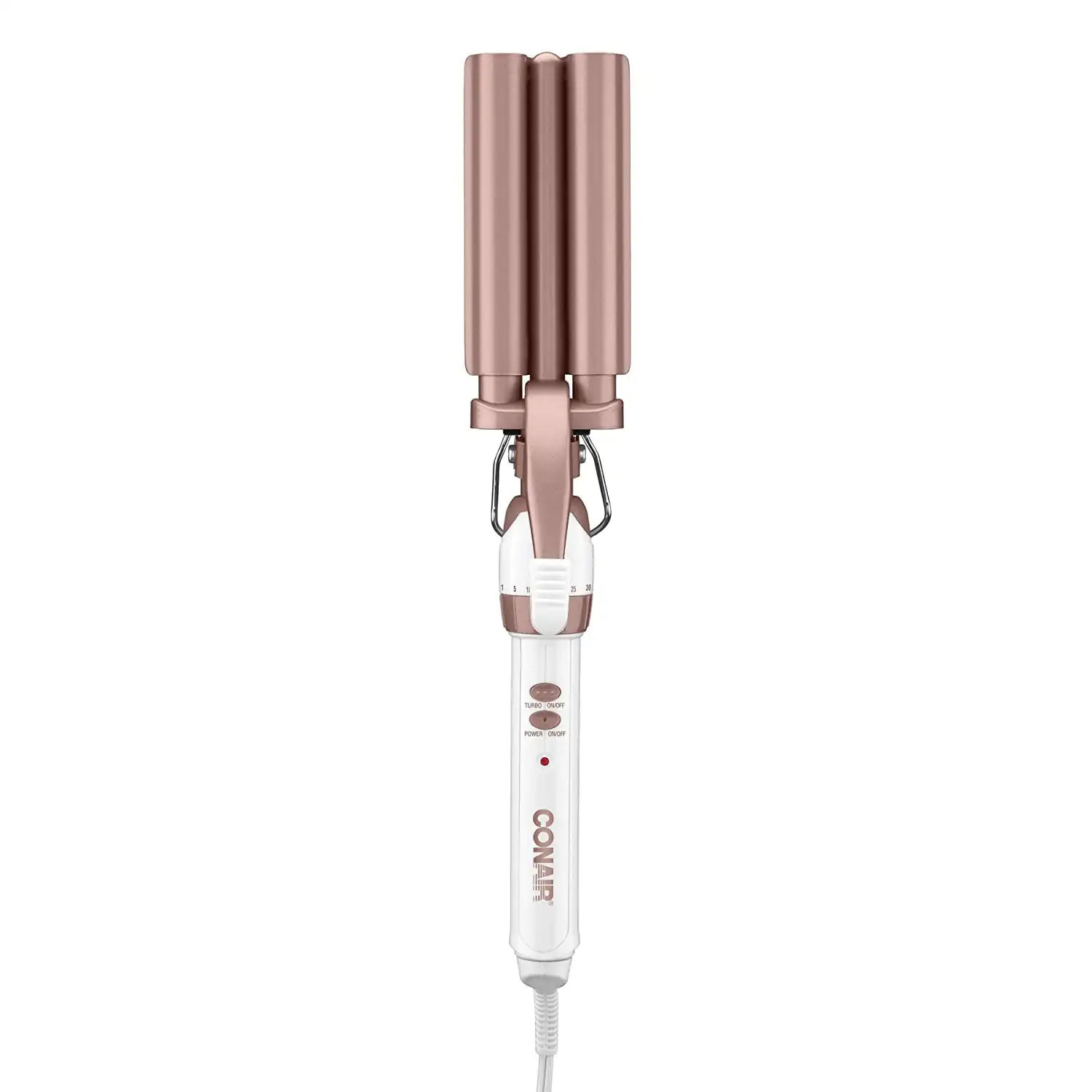 

0.75 Double Ceramic Triple Barrel Waver, Rose Gold CD704DGN