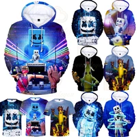 3 to 14 years kids hoodies game 3d printed music dj hoodie sweatshirt boys girls harajuku cartoon jacket tops teen clothes