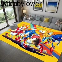 3d cartoon sonic printed floor mat anti slip carpet kids room carpet living room bedroom carpet bathroom mat door mat