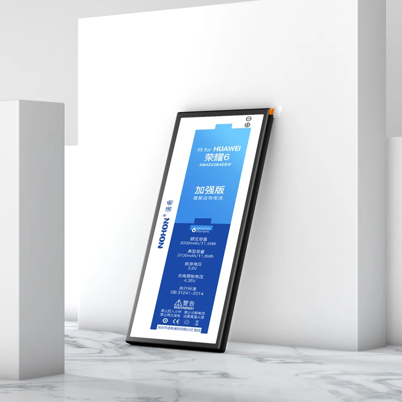 Nohon Заменяющая Батарея для Huawei Honor 6 4X 7i HB4242B4EBW H60-L02 H60-L04 Che2-L11 3100mAh Литий-Полимерная Батарея