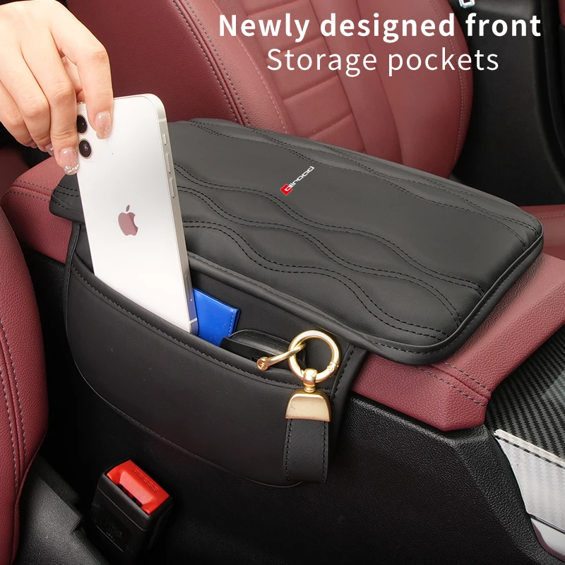 Подлокотник для автомобиля кожаная накладка с логотипом Audi Quattro A1 A3 A4 A5 A6 A7 A8 Q2 RS5 RS7