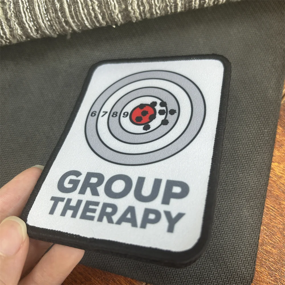 Групповая терапия снайперская мишень значок для морального духа печать