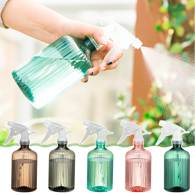 

500ml Spray Bottle Watering Can Gardening Plant Flower Irrigation Mist Sprayer Household Disinfection Cleaning Hairdressing Tool