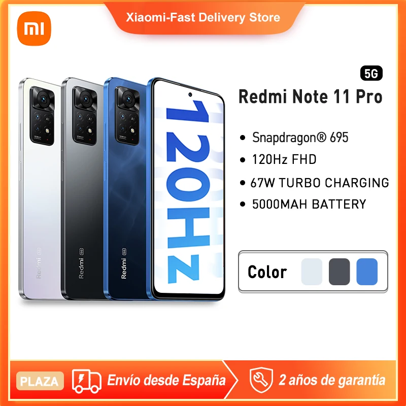 Xiaomi Redmi Note 11 Pro смартфон с восьмиядерным процессором Snapdragon 695 экраном 120 МП |