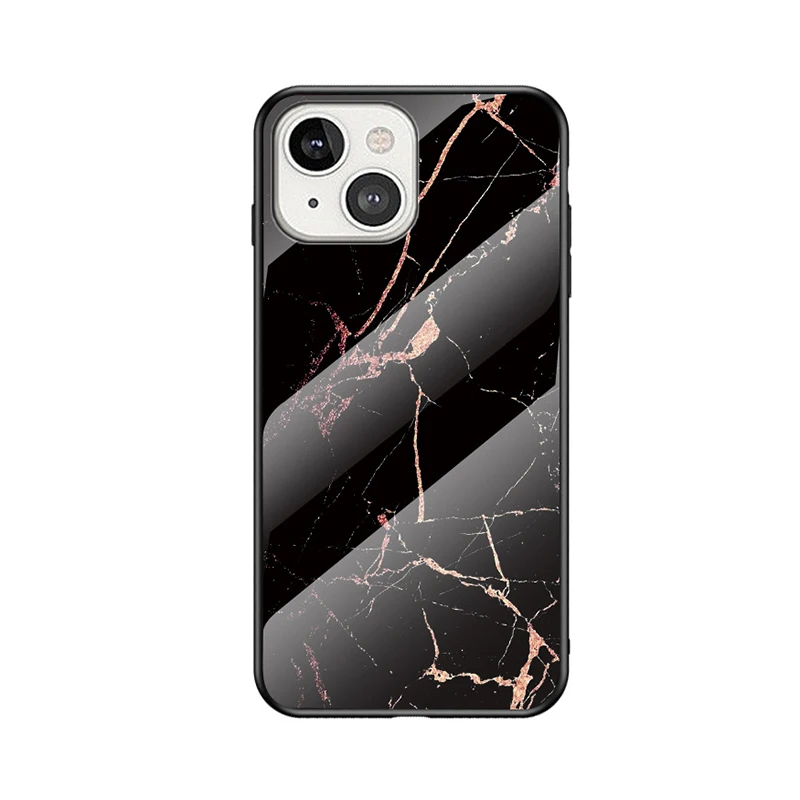 

Marble Texture Tempered Glass Back Mirror Phone Case For Iphone 13 12 Mini 14 11 Pro Max X Xr Xs Max 7 8 Plus Se 13Pro Fundas