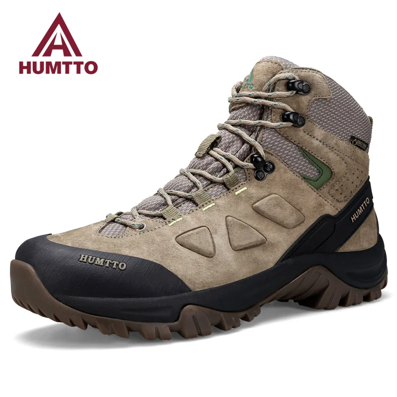 HUMTTO Waterproof Shoes for Men Winter Sports Climbing Trekking Hiking Boots Mens Luxury Designer Outdoor Hunting Sneakers Male