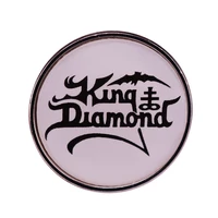 diamond kings logo enamel pin wrap clothing lapel brooch exquisite badge fashion jewelry friend gifts