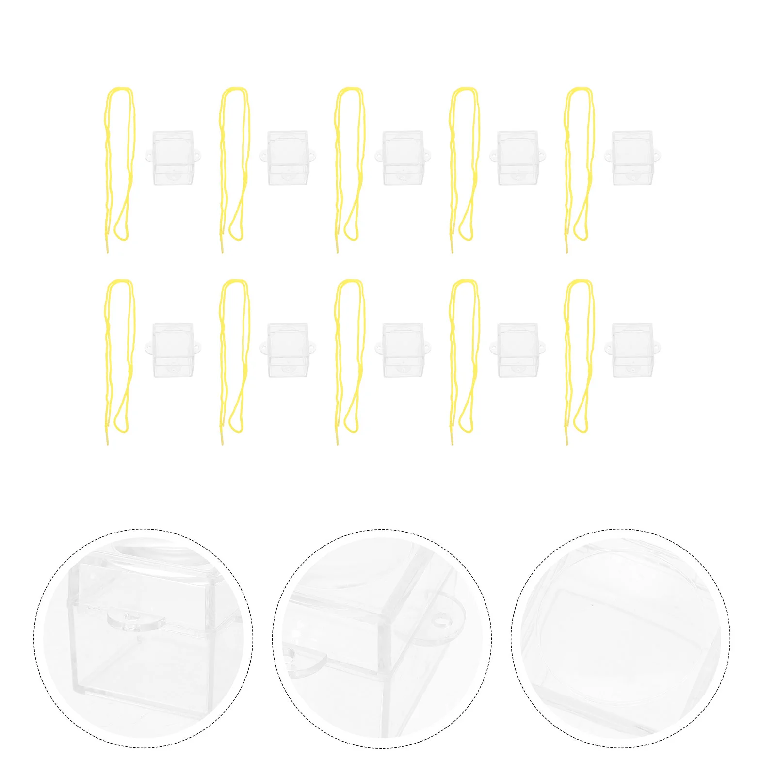 

10Pcs Household Bug Viewers Transparent Magnifying Jars Convenient Insect Cages