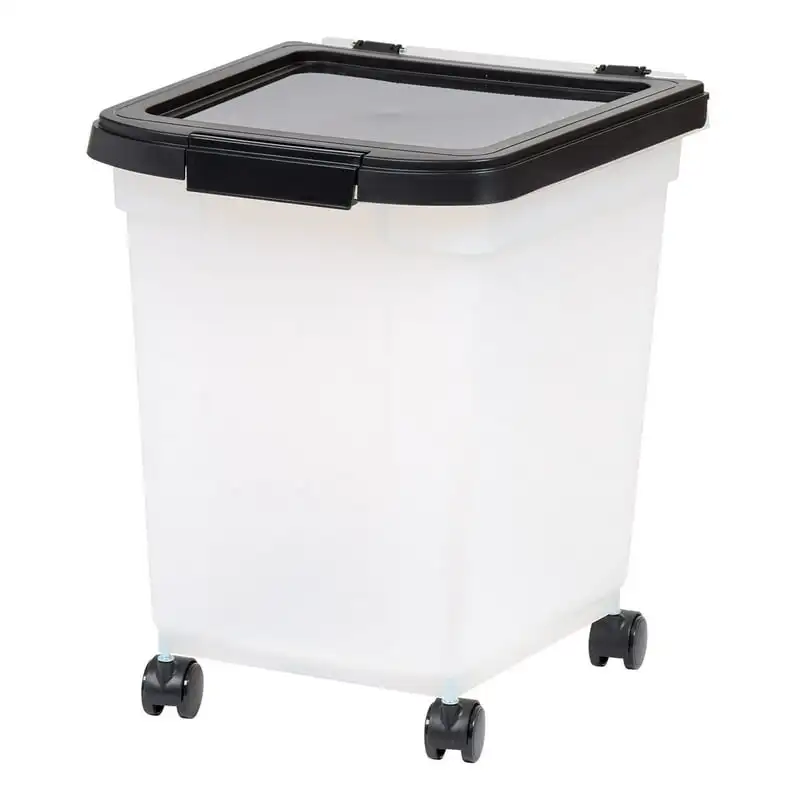 

25lb Pet Food Container with Sealed Top, Black