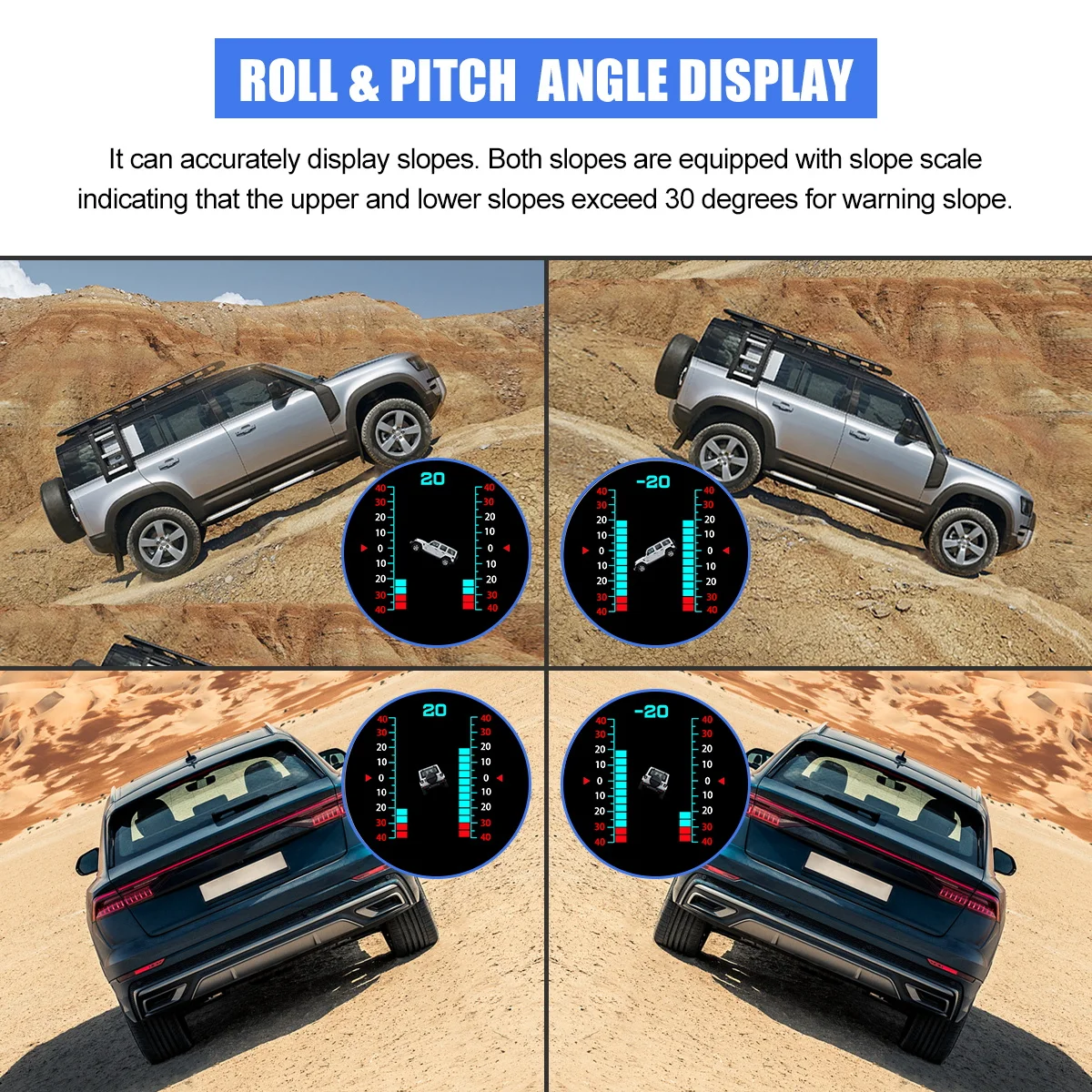 Автомобильный горизонтальный измеритель наклона Autory G5 HUD Дисплей с
