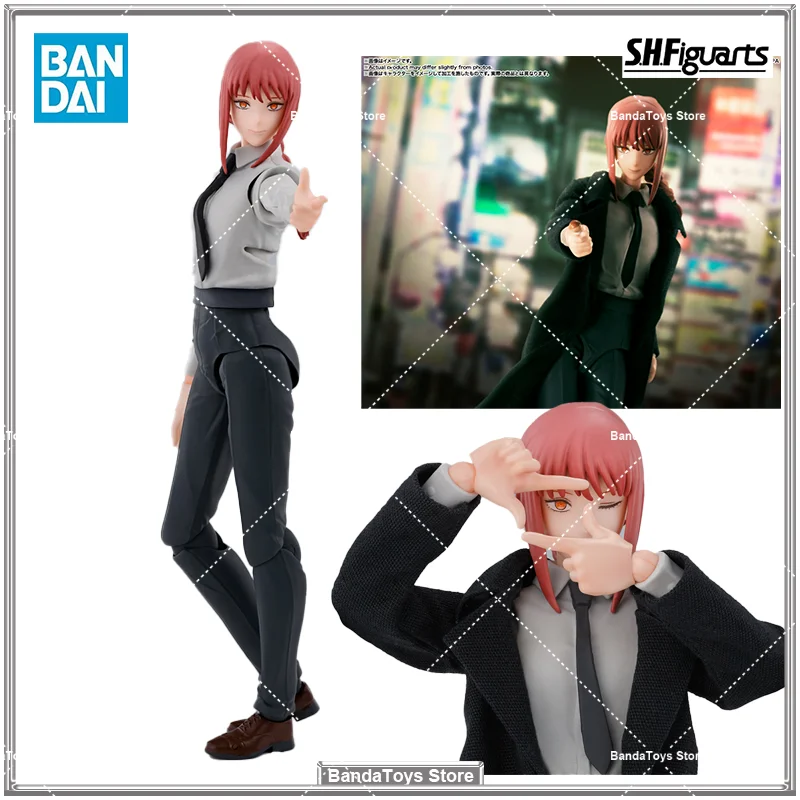 Фото В наличии оригинальные S.H.Figuarts SHF Makima Chainsaw Man аниме фигурки героев модель игрушки №1