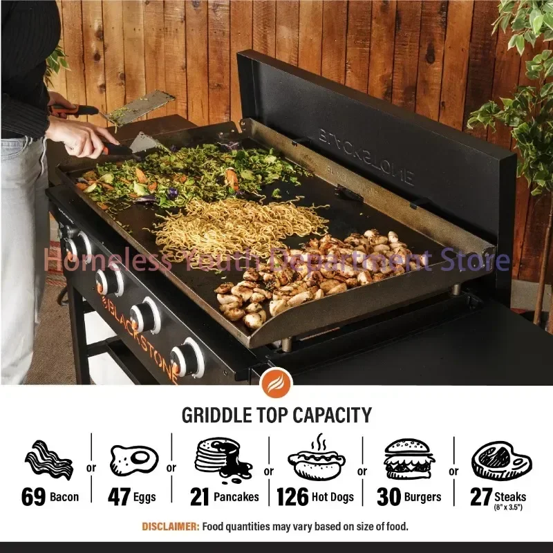 Blackstone 4-Brenner 36 &quotGrill kochs tation mit Hardcover |