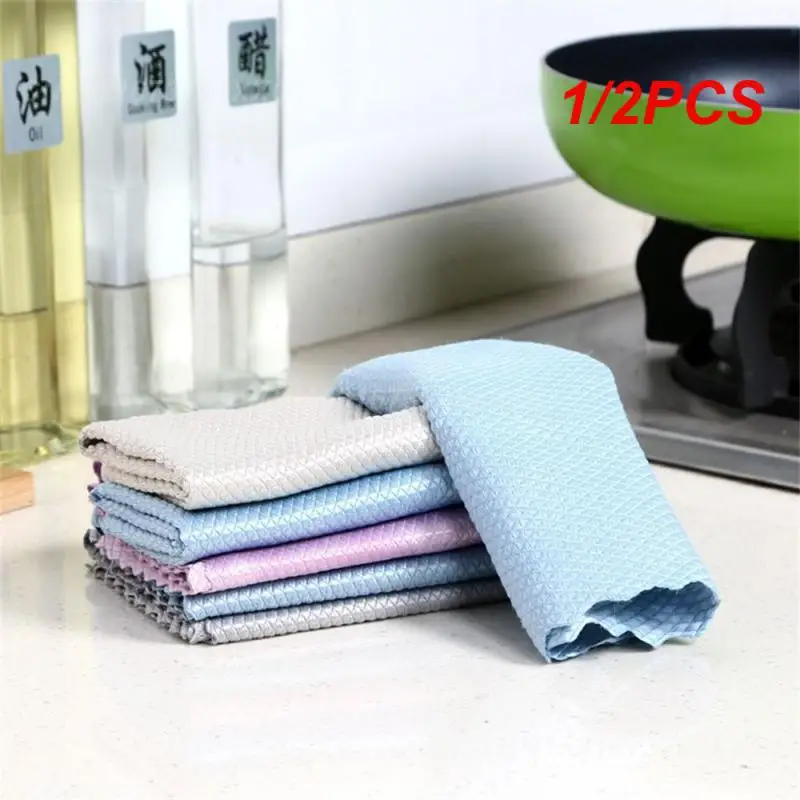 1/2 шт. тряпки для протирания не легко осыпается кухонное полотенце чистки волос