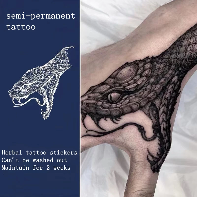 Наклейка-тату Dark Viper травяной сок для мужчин и женщин водостойкая стойкая