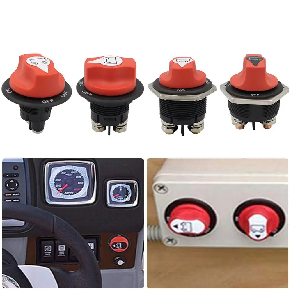 

Power Isolator Truck for Auto RV 50A/100A/200A/300A Safe Cut Off Car Battery Rotary Disconnect Switch Battery Selector