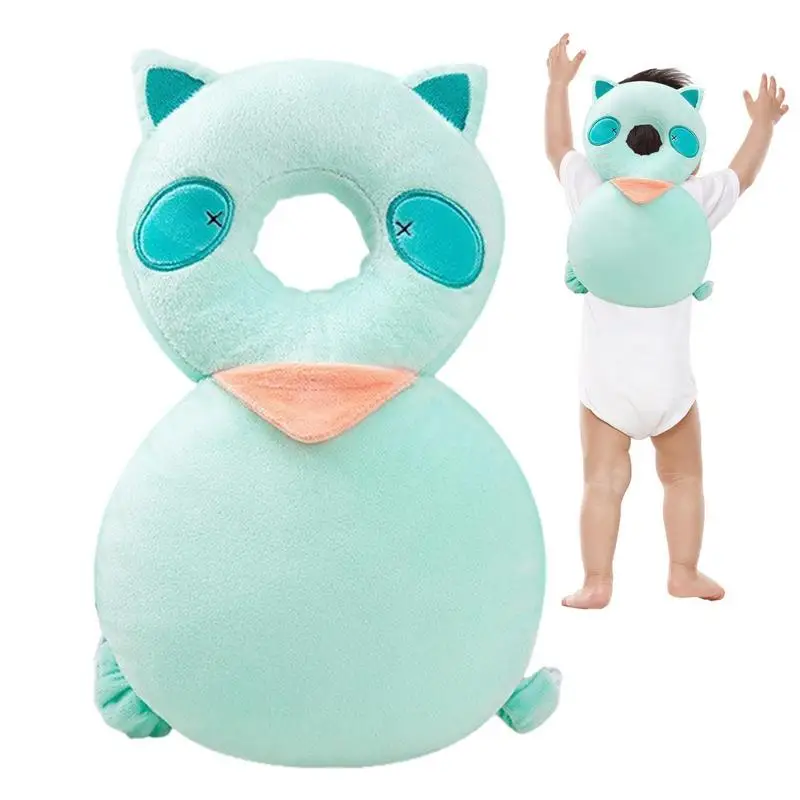 

Kids Safety Back Cushion Adjustable Soft Fabric Backpack Wear Pillow Baby Head Protector Pillow Back Protector Pillow For 4-24