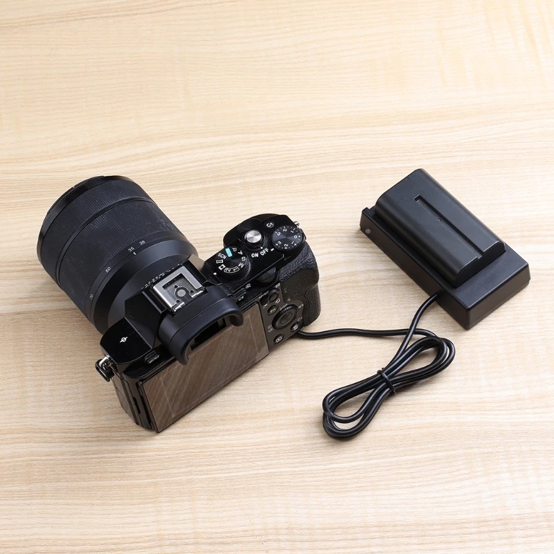 Переходник от NP-FW50 к NP-F970 адаптер питания-заглушки спиральный кабель для DSC-RX10 A7R A7S