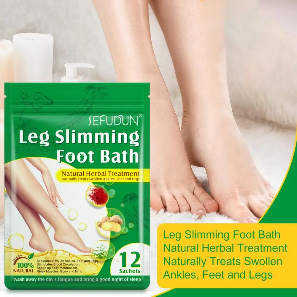

12Pcs/Bag Foot Bath Bag Improve Sleep Quality Dispel Cold Muscle Relax Fast Acting Safe Leg Care Foot Bath Pack for Elder
