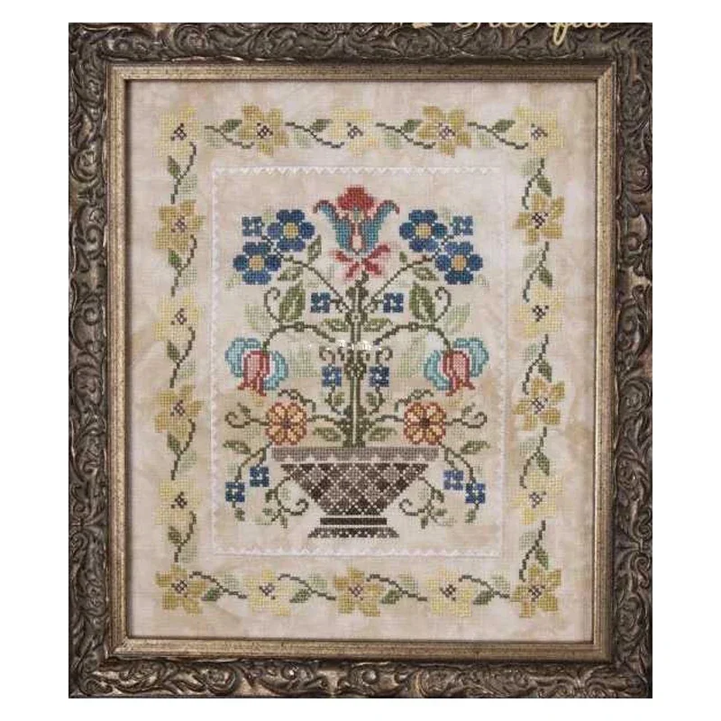Набор для вышивки крестиком Amishop цветущие букеты веселые цветы домашний декор