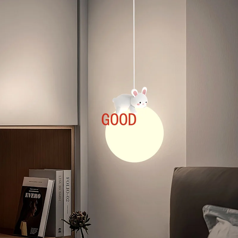 Современный кремовый стиль настенный светильник для спальни милый мультяшный с