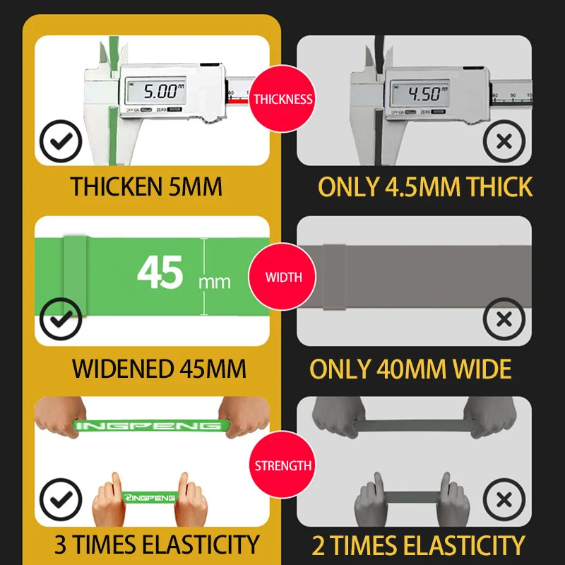 208 см Толстый эластичный Эспандер спортивный для тренировок и | Спорт развлечения